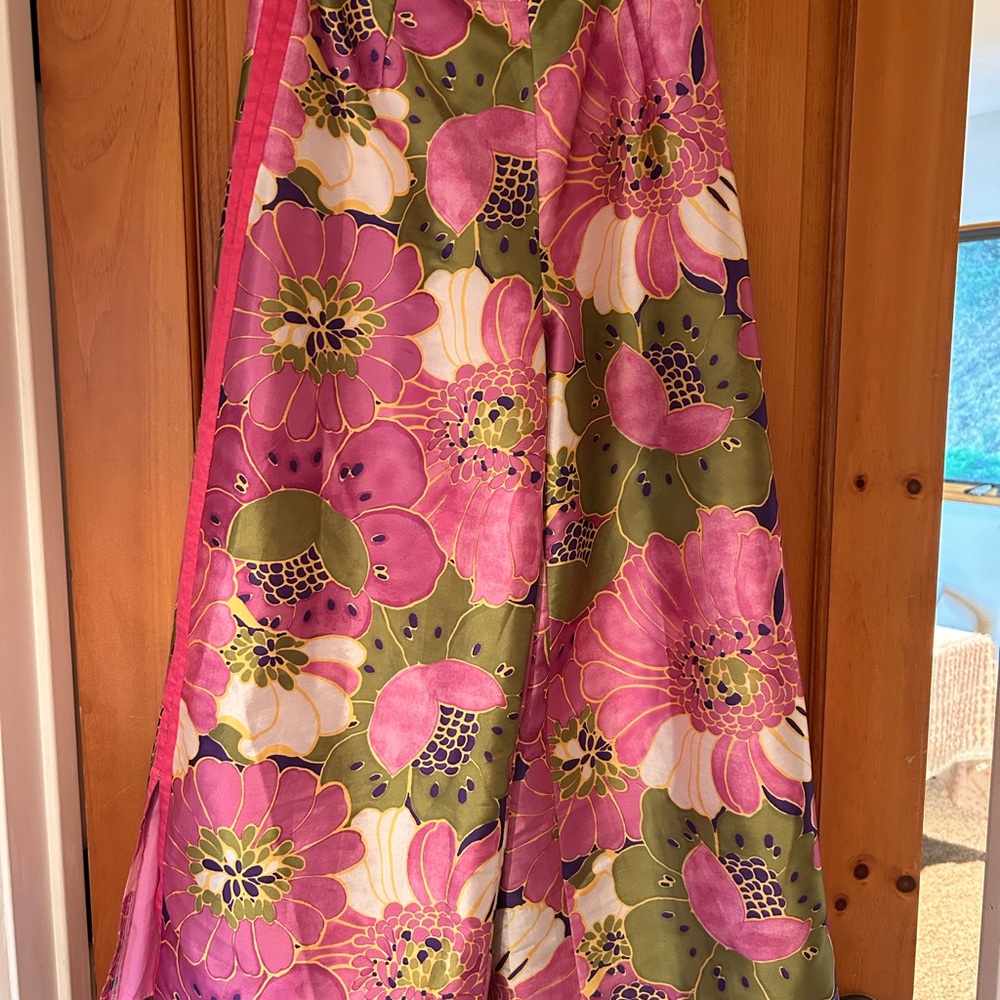 Frances Valentine Pink and Green Floral pants